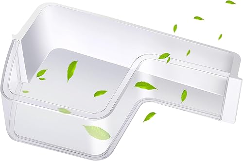 DA97-12651A Contenedor de estante de puerta de refrigerador (superior izquierdo) compatible con Samsung RF263TEAE, RF263BEAE, RF265BEAESG,