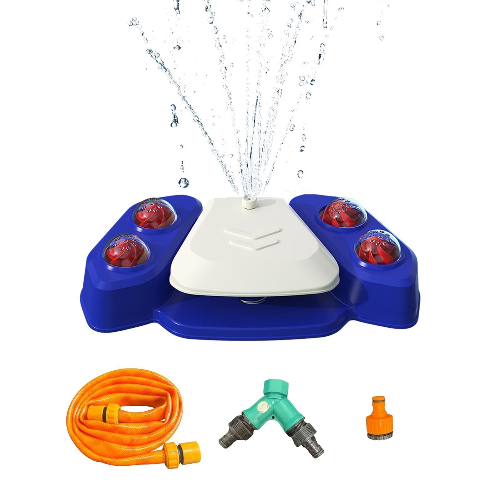 Trinkbrunnen für Hunde draußen,Step On Sprinkler für Rasen | Pfotenaktivierter Wasserspender für Hunde | für Garten Hinterhof Sommer Rasen
