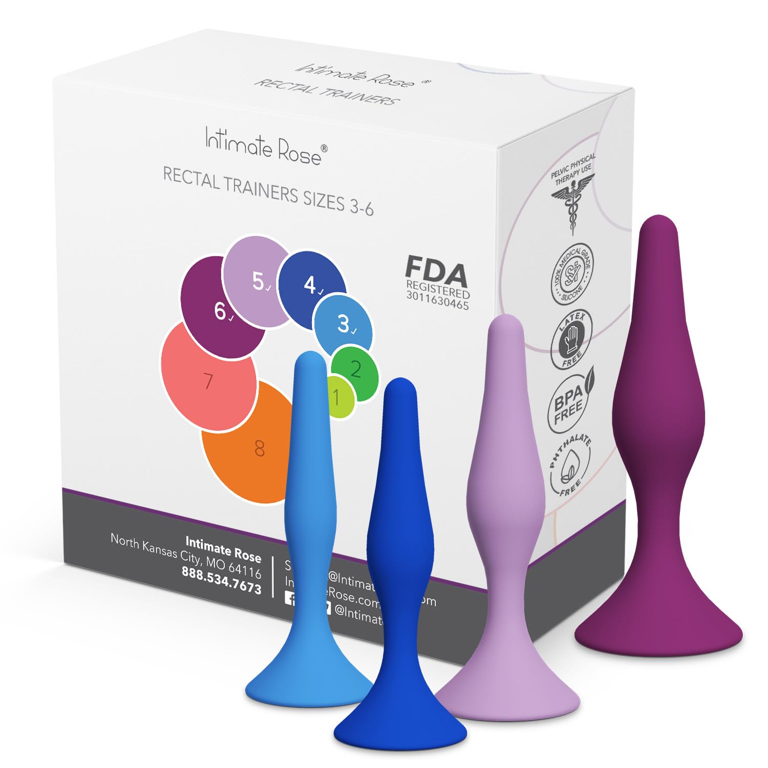 Intimate Rose Rectal Dilator 4-Pack