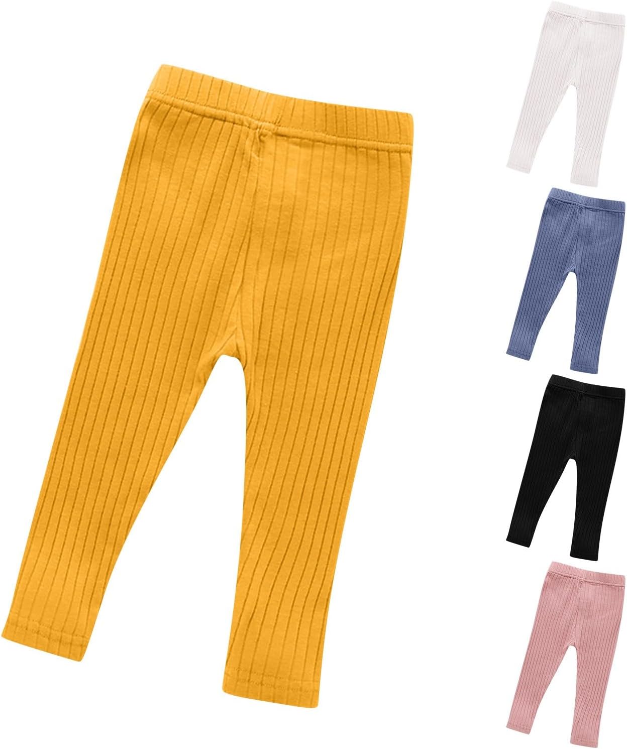 Baby Girl's Long Soft Cotton Harem Pants for Boys Girls High Waist Baggy Sweatpants 12M to 7T