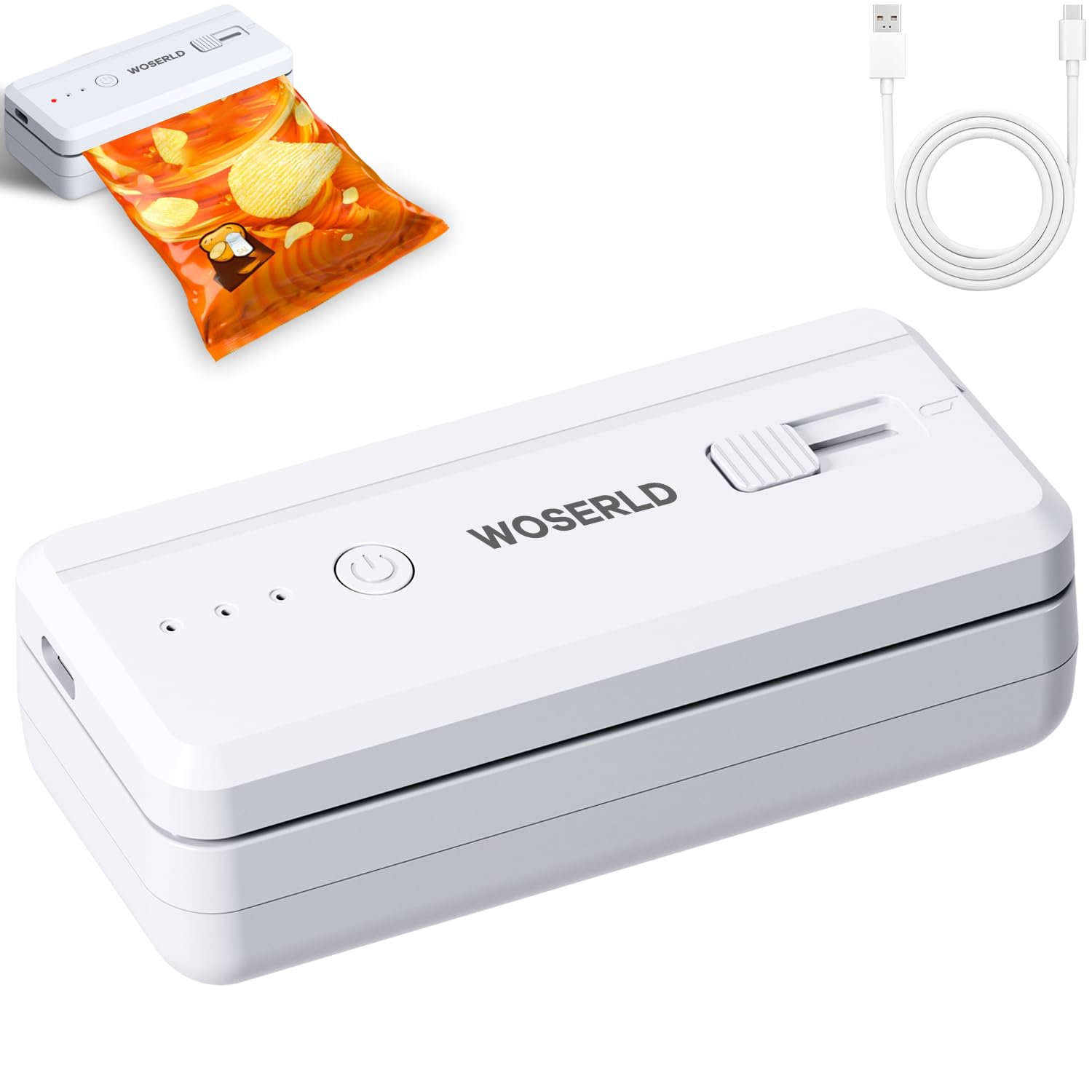 Amazon.co.jp: WOSERLD ミニバッグシーラー 充電式ビニール袋シーラー