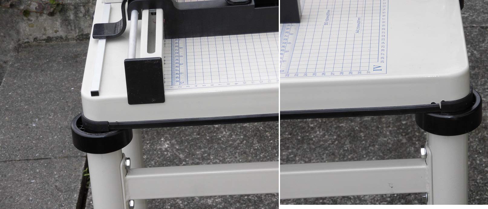 大型裁断機 ペーパーカッター 400枚まで裁断可能 替え刃と刃受け木