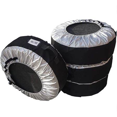 Amazon タイヤトート タイヤカバー タイヤバッグ 直径16 22インチまで対応 タイヤ収納 屋外 紫外線 Suv 軽自動車 Yl 直径65 80cm シルバー 車 バイク 車 バイク