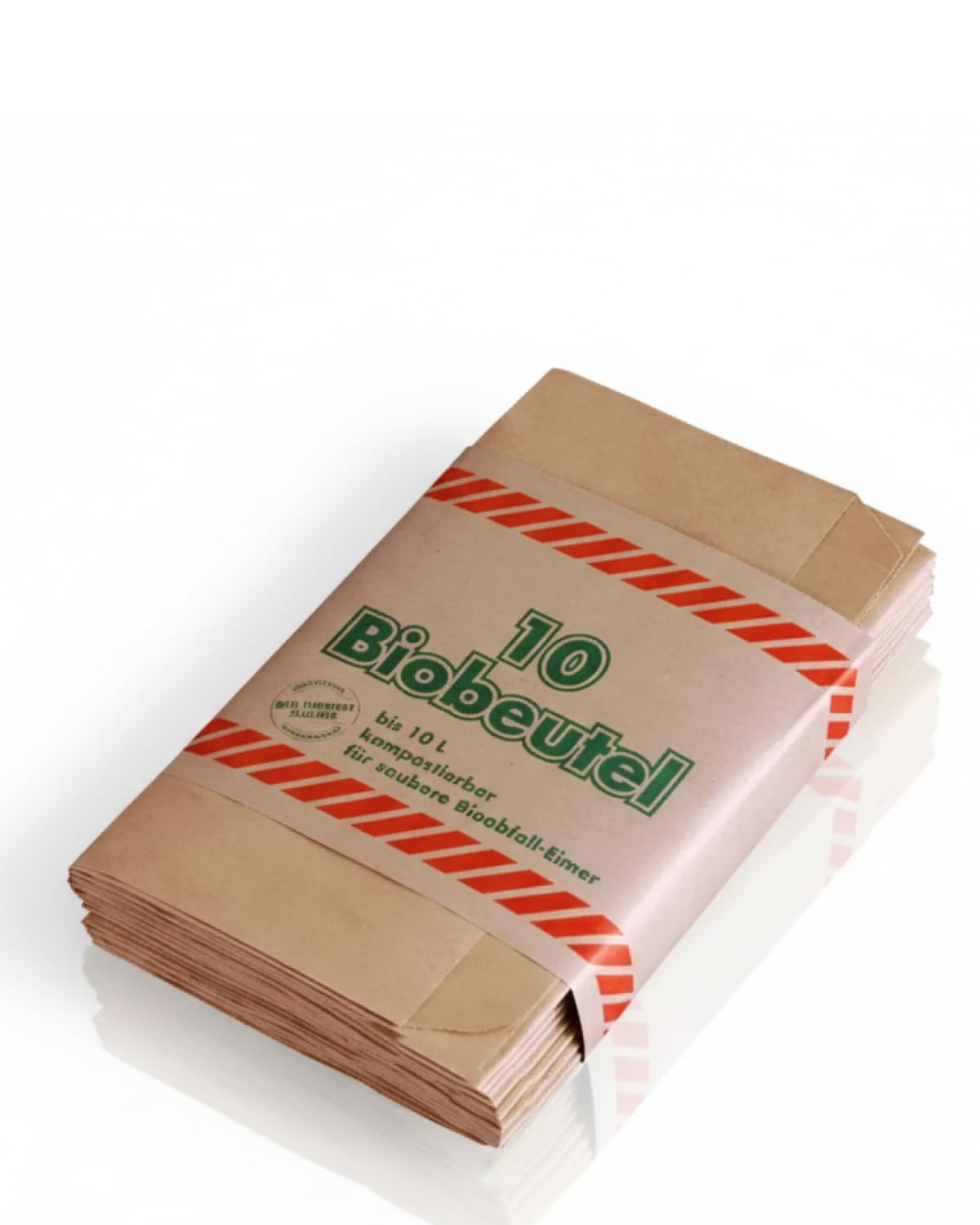 Papier-Müllbeutel ca. 10 L Braun 300 Stück, kompostierbar