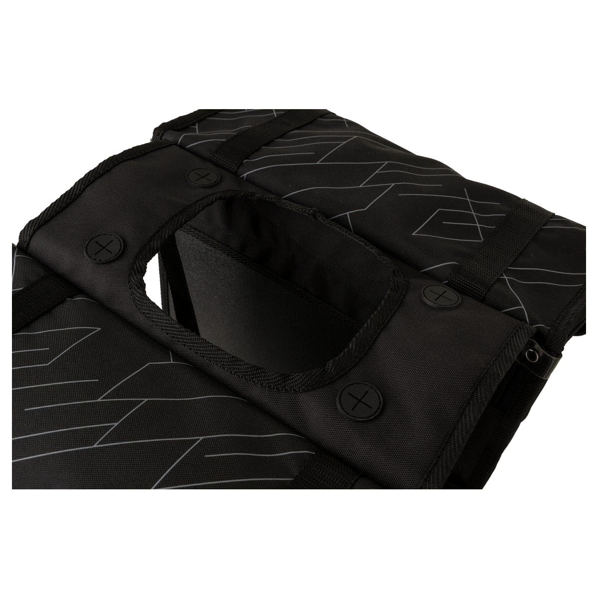 FastRider Dex Borsa Bici per Portapacchi, Borse Bici Posteriore Laterali 36L, Idrorepellente, Riflettente, 100% Poliestere Riciclato - Nero