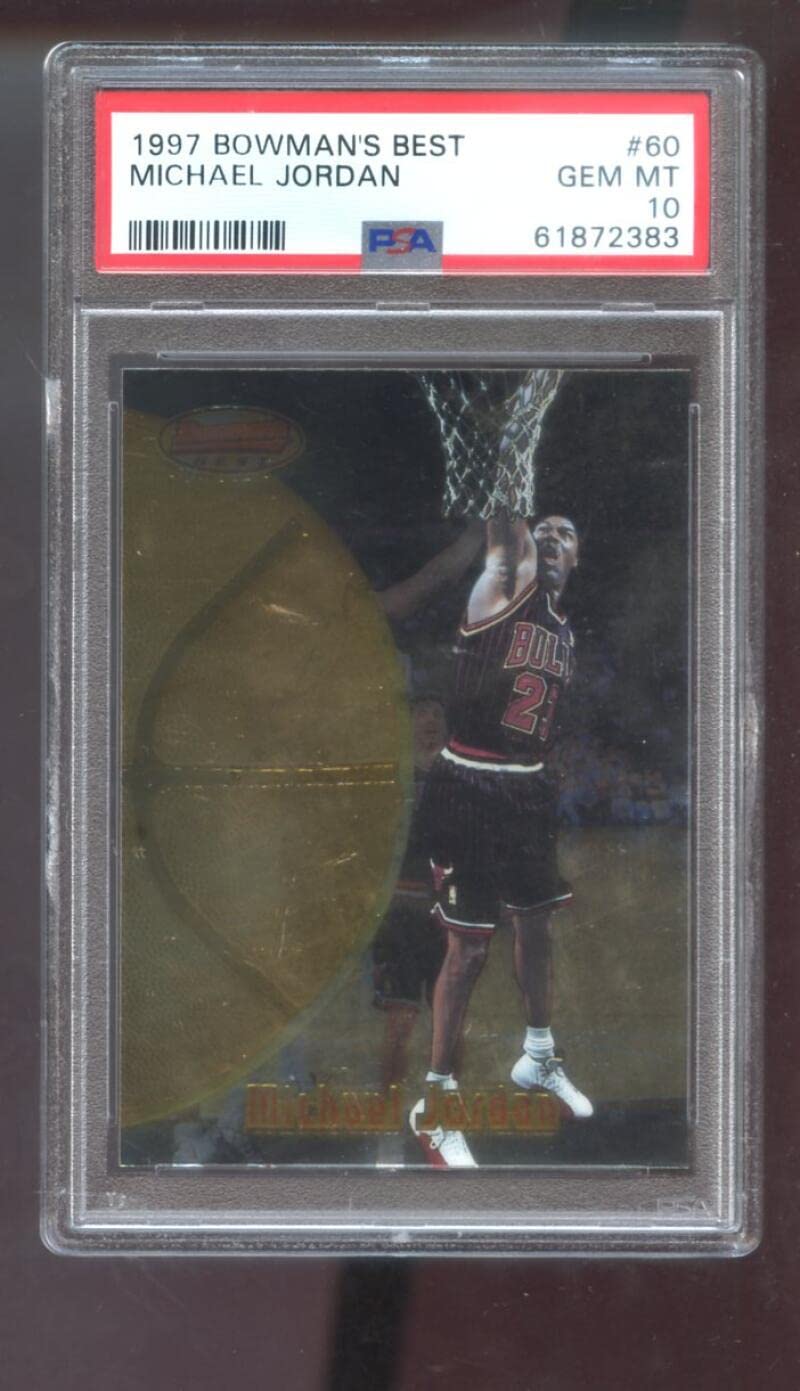 Amazon.com: 1997-98 Bowman's Best #60 Michael Jordan PSA 10 Graded