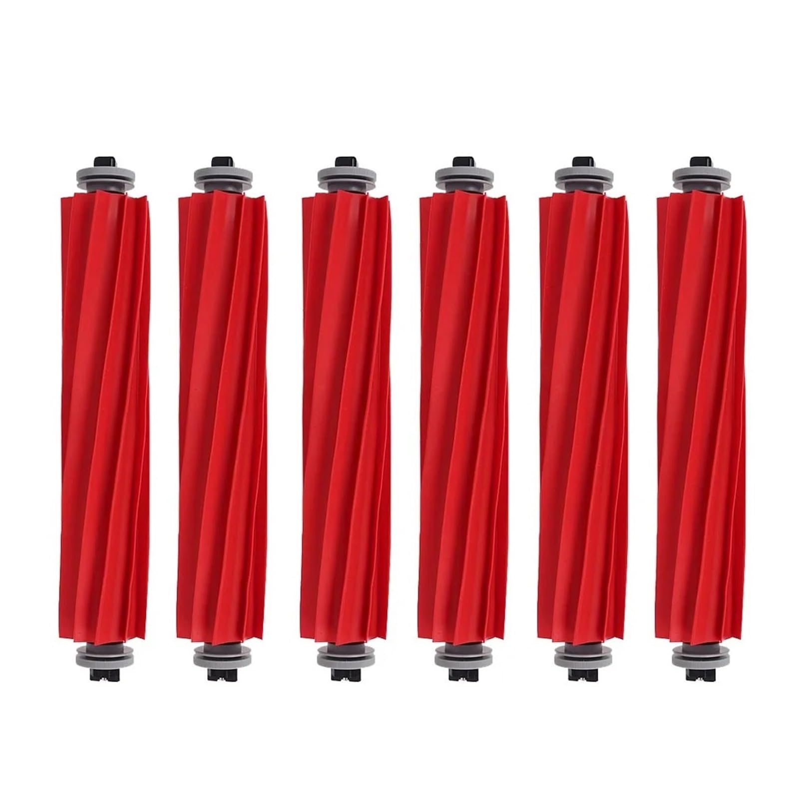 Material Roller Brush With Cover,Compatible For Roborock,S70 S75 S7 S7Max S7 MAXV Ultra G10 G10S G10S PRO T7S T7S Plus Part Rotating Brush(6pcs)