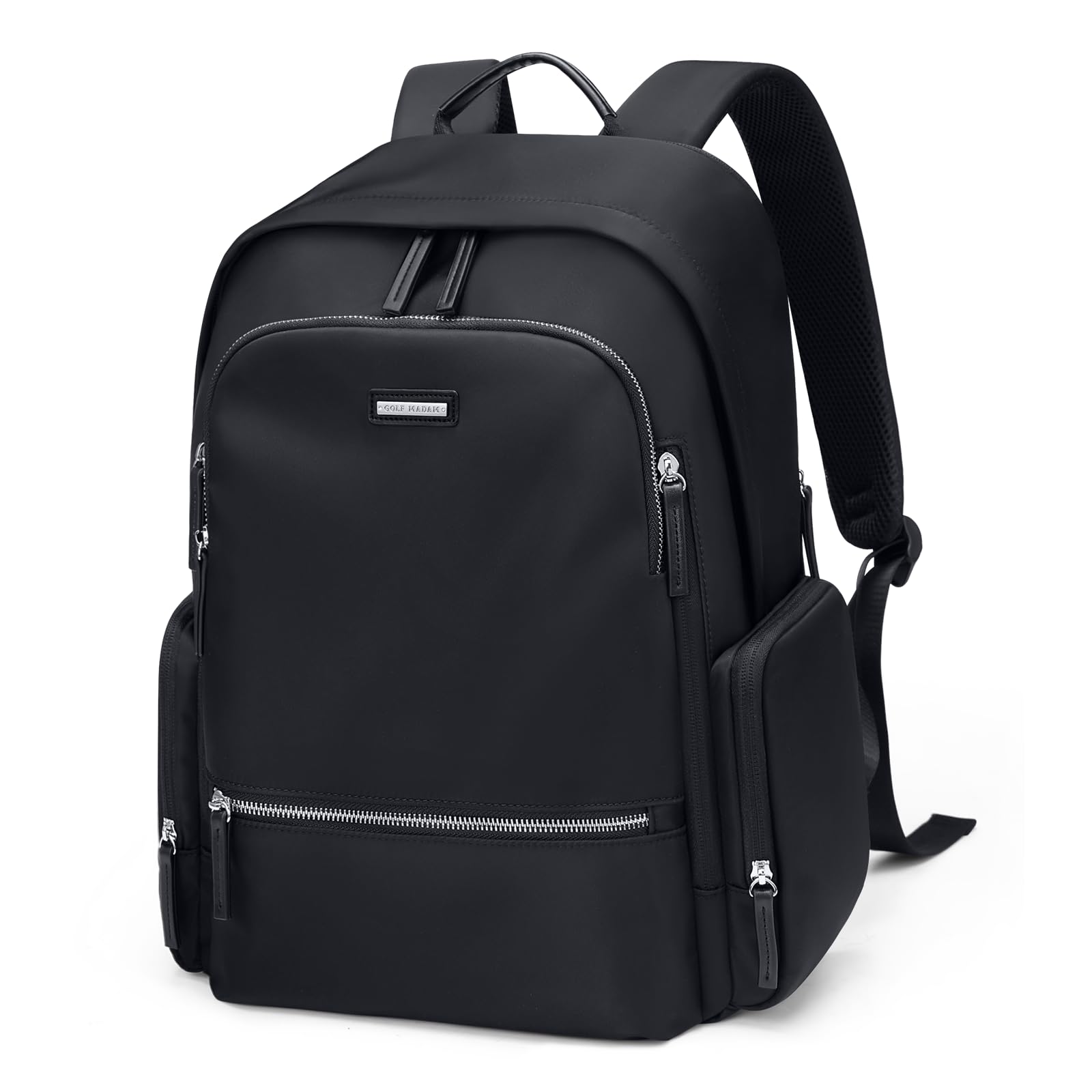 GOLF QUALITY Zaino Porta PC Donna, Impermeabile Zaino Antifurto 15,6 Pollici per Computer Zaino Multifunzionale portatile per Università, Viaggi, Lavoro, Scuola, Nero