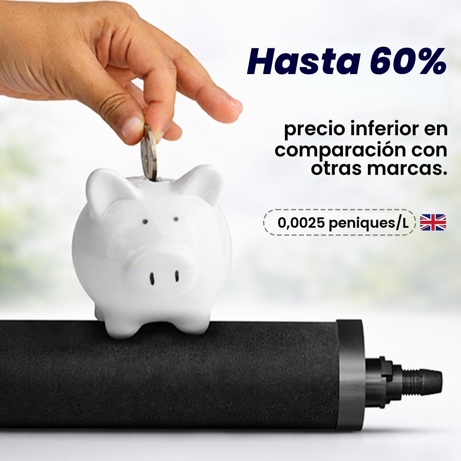 Phoenix Gravity KokoCarb - Cartuchos de filtro de carbono con certificación NSF (paquete de 2) – Repuesto de carbón activado de cáscara de coco para filtros de agua por gravedad – Compatible con otros