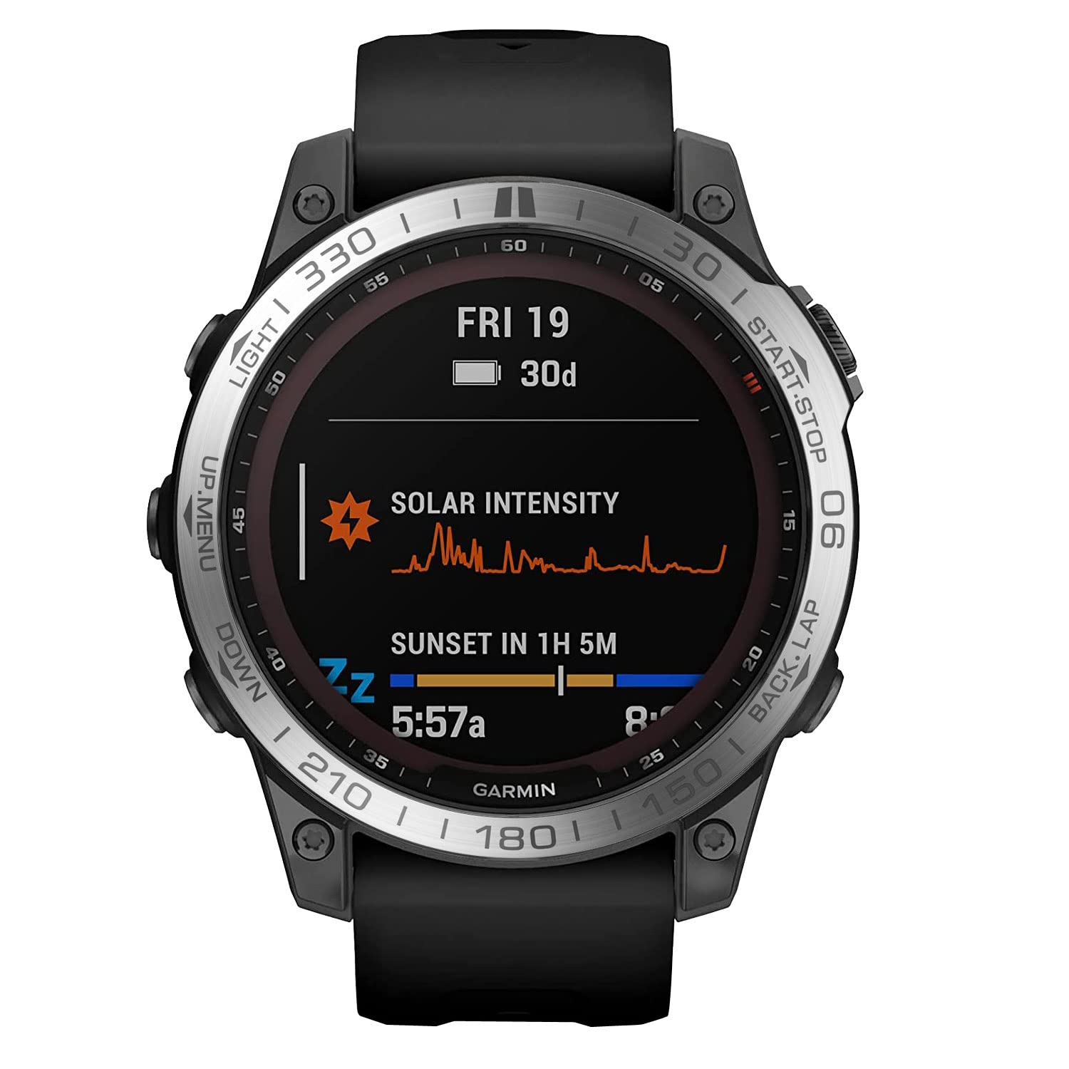 AISPORTS Bezel Styling Compatible for Garmin Fenix 7 Bezel Ring Adhesive Cover Anti Scratch Protection Stainless Steel Metal Bezel Loop Dial Frame Circle Protective Case Cover for Garmin Fenix 7