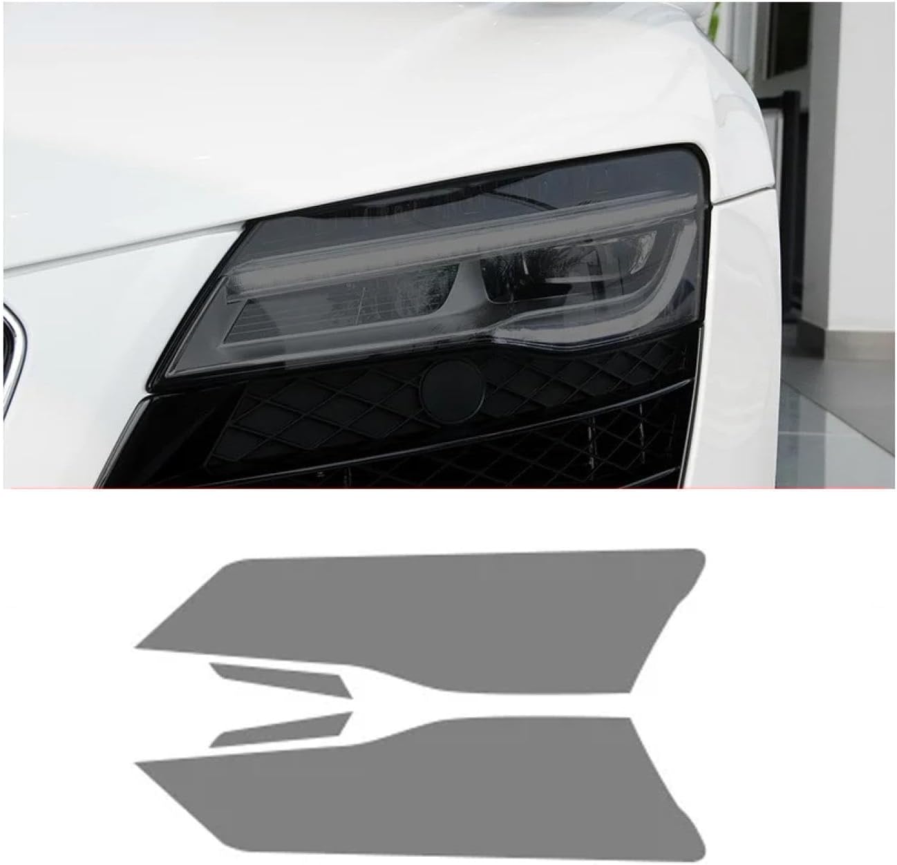 Precut Headlight Protective Film Car Front Headlamp Protection film car Lights Film headlight anti-scratch Non-Yellowing protective film Exterior Accessories For R8 2006-2015
