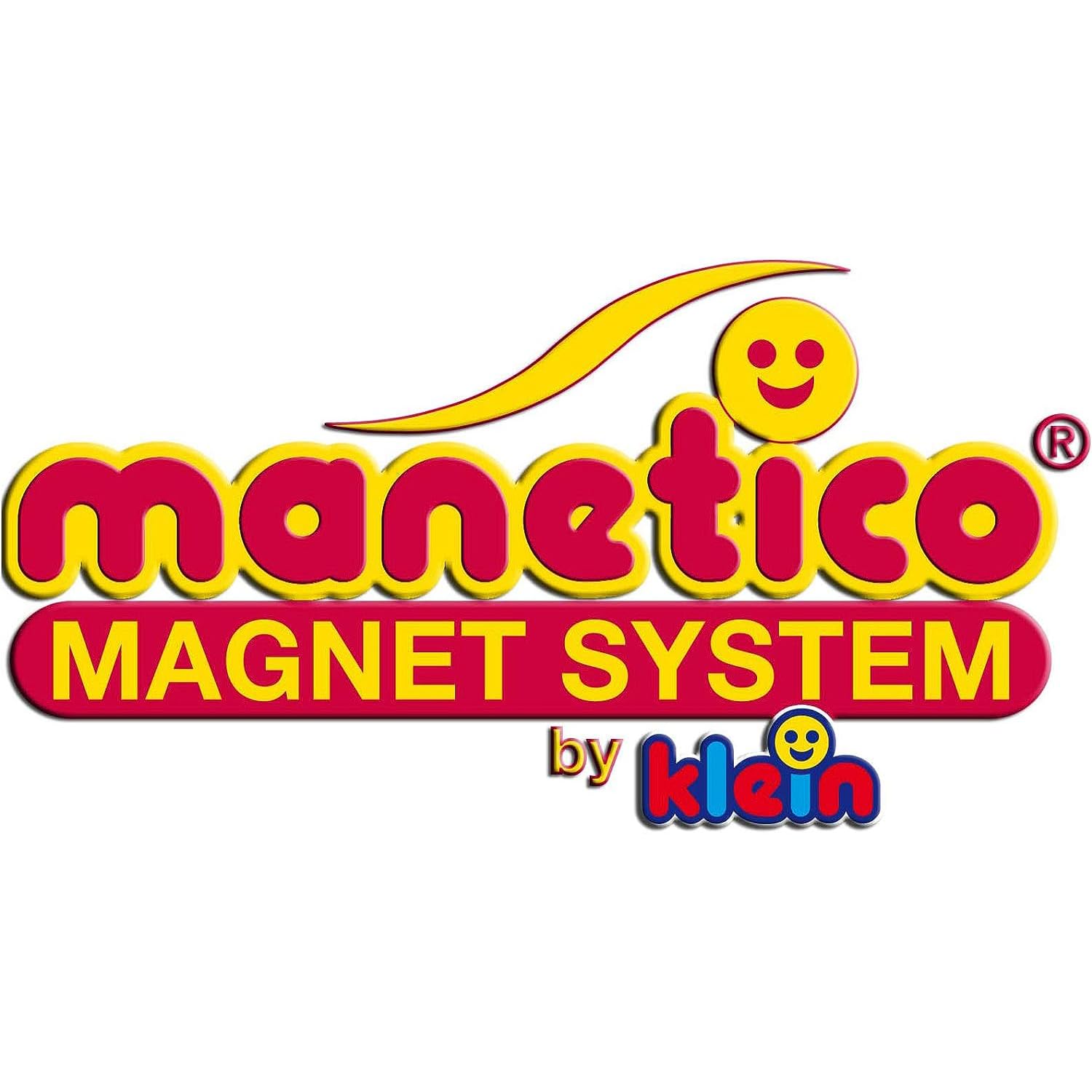 Theo Klein 640 Manetico Creative Box, Large , 42 Different Colourful magnetic blocks , 6 Cards with Blueprints , Toys for Children from the Age of 1