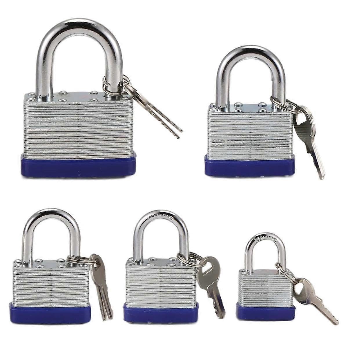 Joyhappst Image Color 5Pcs Outdoor Padlock, Door Lock, Dormitory Lock, Cabinet Lock, Anti-Theft, Dust-Proof, Rust-Proof, Thickened Padlock
