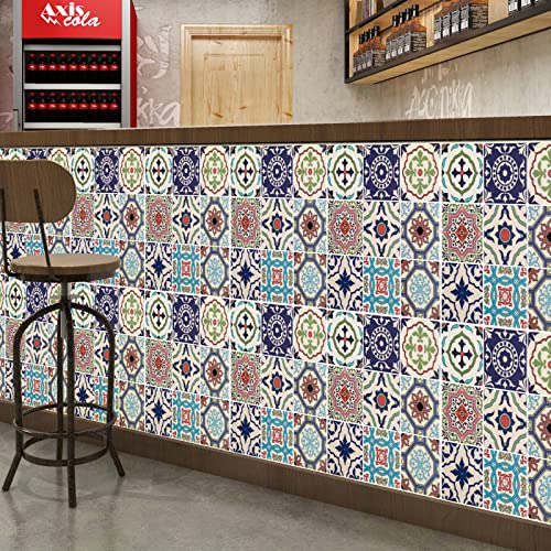 LONGKING Peel and Stick Backsplash Tile Stickers, Pistachio and Blue Tile for Kitchen, Stick on Wall Tiles (10 Sheets) by LONGKING - Used condition - Image 7