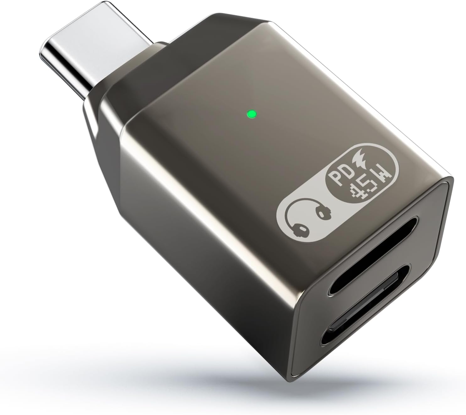 Cugunu Adaptador De Audio Lightning (hembra) A USB C (macho) Con Cargador Tipo C (hembra), Convertidor De Carga Para Auriculares Y Tipo C Para IPhone 16 15, IPad, MacBook