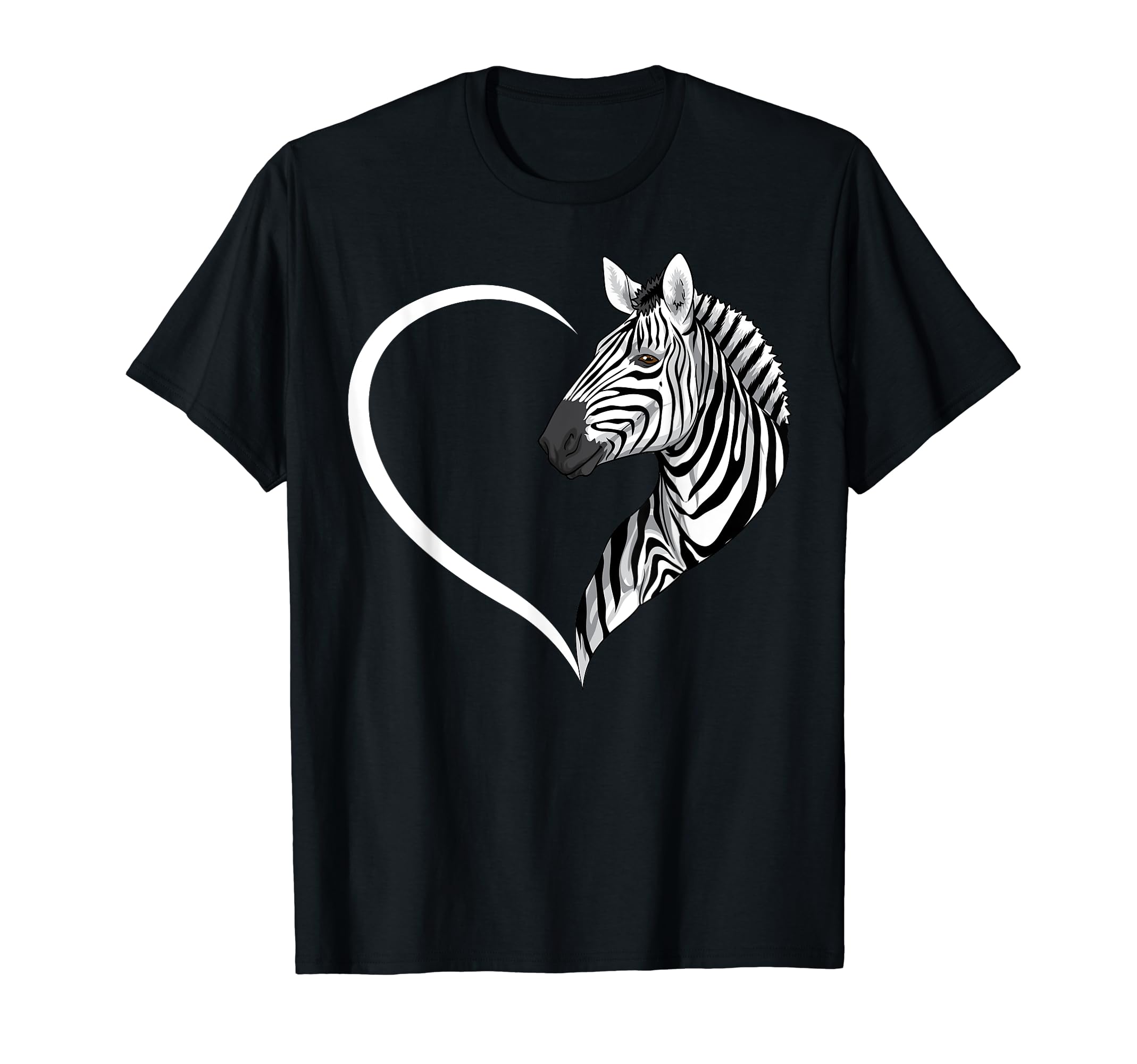Zebra Shirt & Tees CoZebra Shirts For Women Girls Kids Heart Cute Zebra T-ShirtOEKO-TEX STANDARD 100