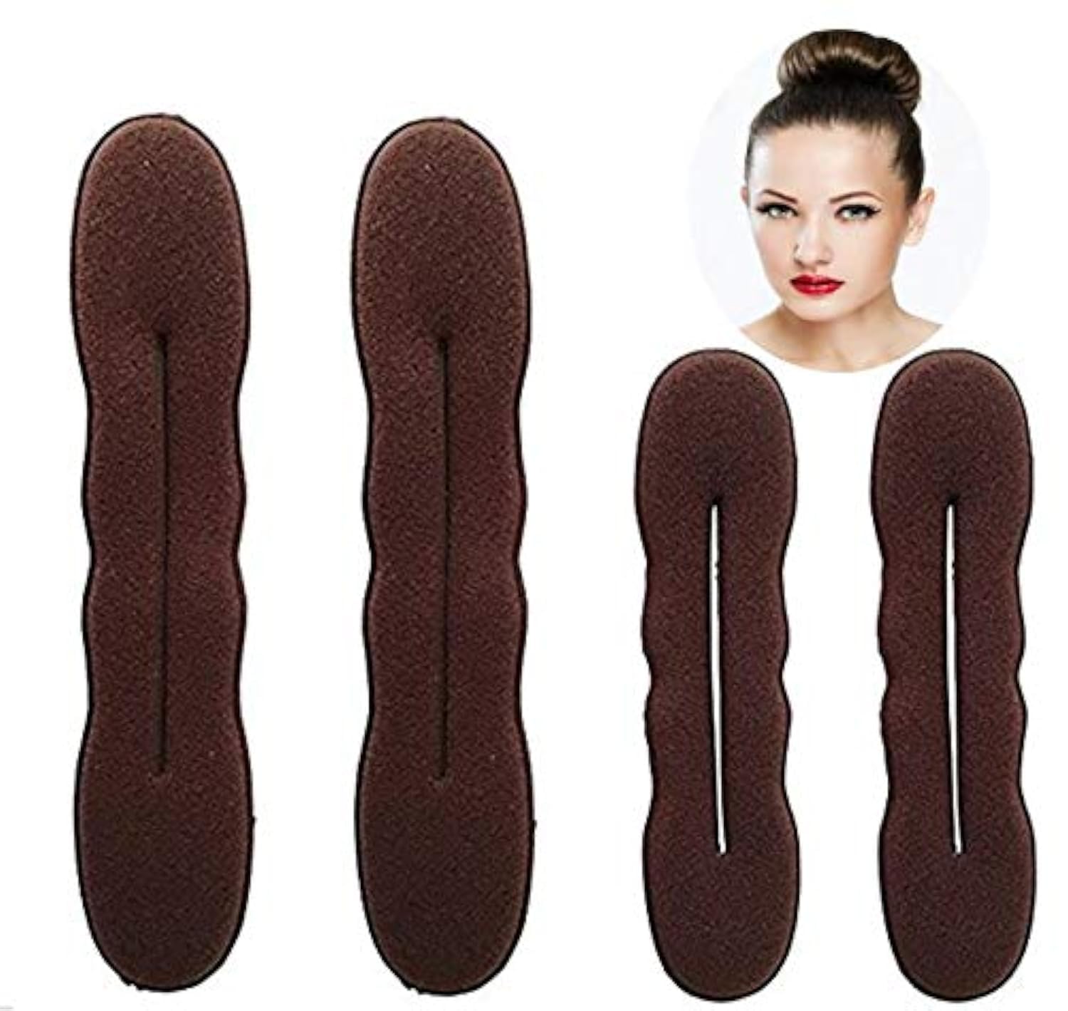 Styla Hair Magiczna gąbka do włosów, łatwa w użyciu (2 małe, 2 duże)