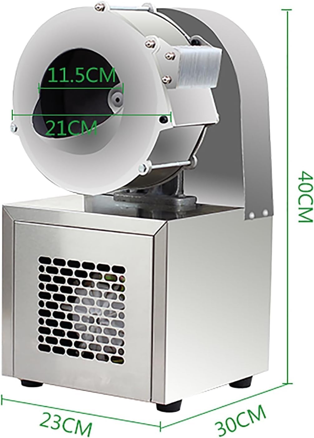 Electric Vegetable Cutter,Commercial Fruit Slicer,Waterproof and Easy to Clean,Low Noise,Thermal Design,Stainless Steel for Potatoes and Fruits,Precise Slicing (4mm)