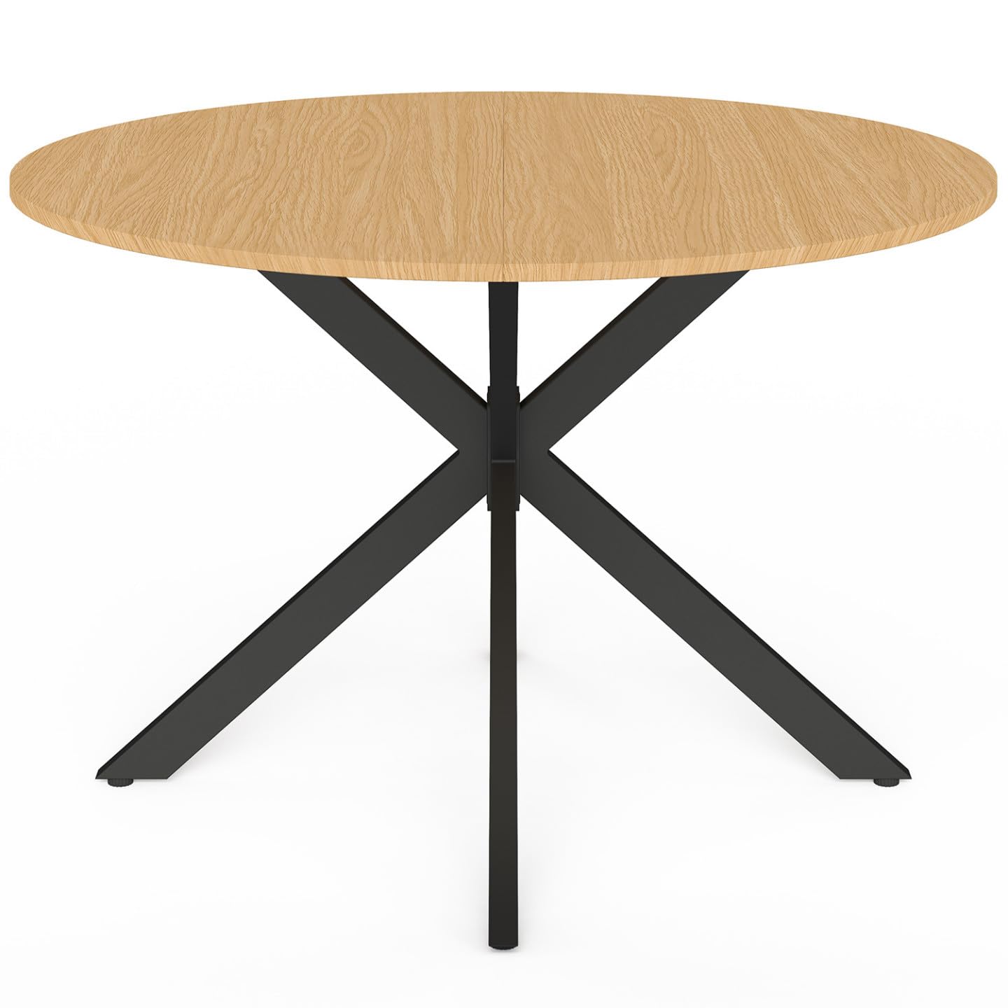 IDMarket - Table de Jardin Ronde Messina 120 cm 6 Personnes