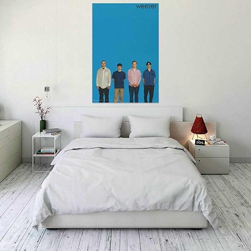 Miniatura 3 de Weezer - Póster azul con licencia oficial, 24 x 36 pulgadas