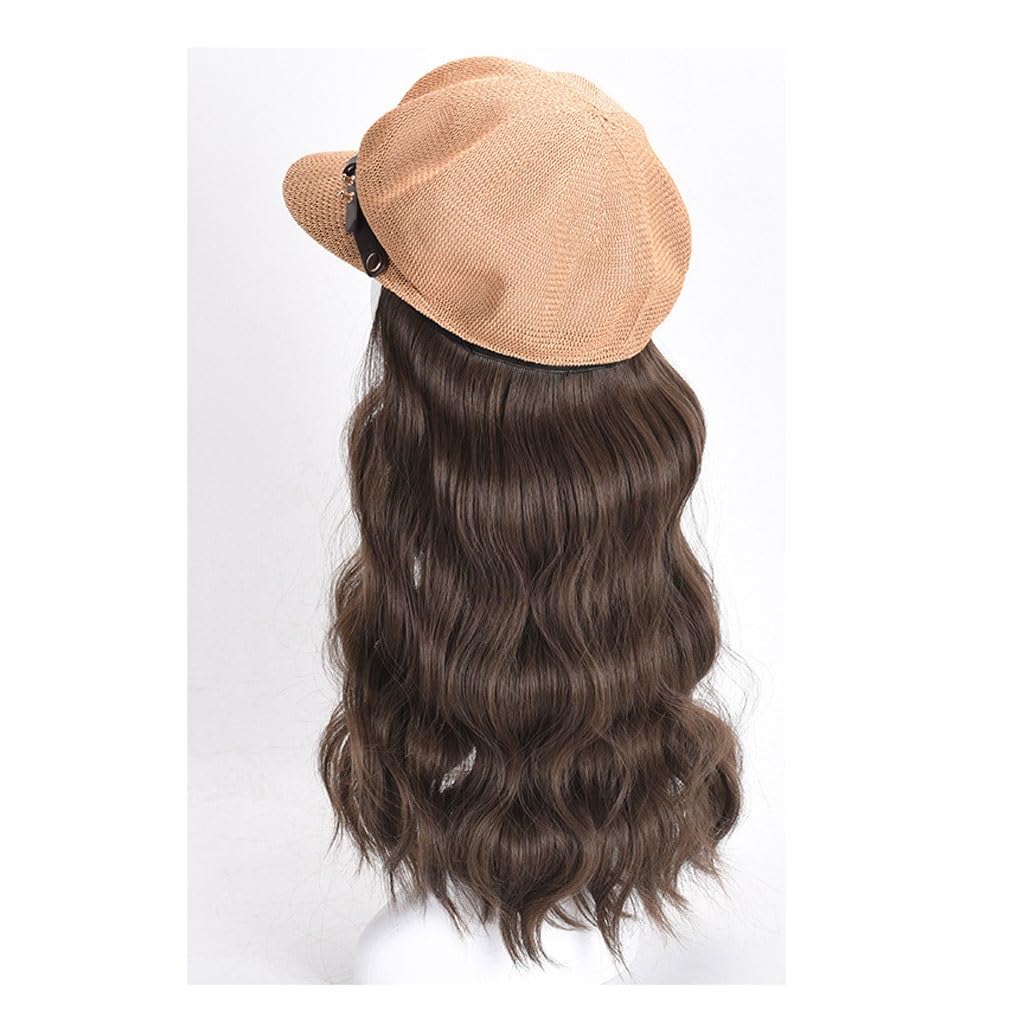 CONCERN Wig Cap Women's Wig Cap, Wig Cap Octagonal Cap, Wavy Wig Wig Cap, Natural Looking Synthetic Heat-resistant Fiber Wig, Suitable For Daily Party Use Hair Extension Cap (Color : 06)