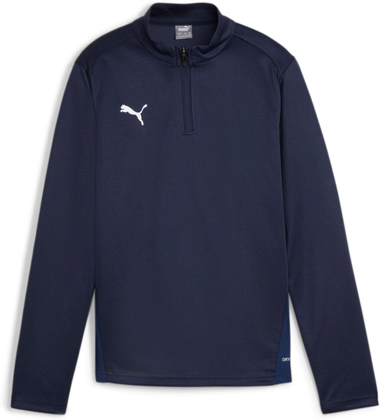 PUMA Kids Boys Teamgoal Quarter Zip Casual Tops Casual - Black