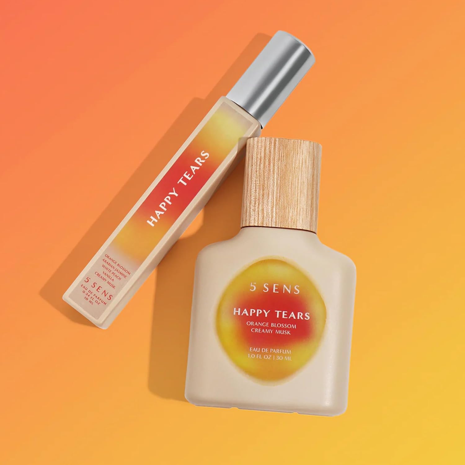 5 SENS Happy Tears Eau de Parfum (30 mL) - Clean, Long-Lasting Fine Fragrance - Warm Floral with Orange Blossom, Arabian Jasmine, White Peach, Creamy Musk & Mandarin - Vegan, Cruelty-Free - Image 4