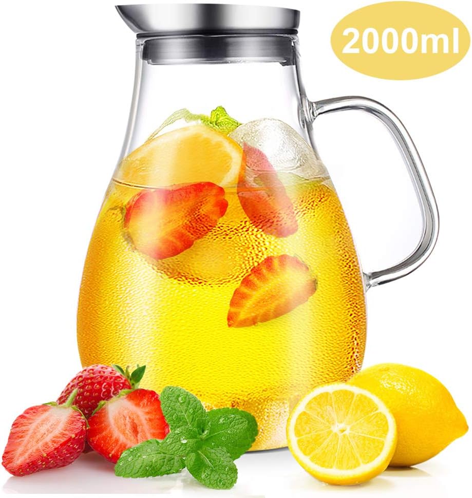 brocca di vetro per bevande