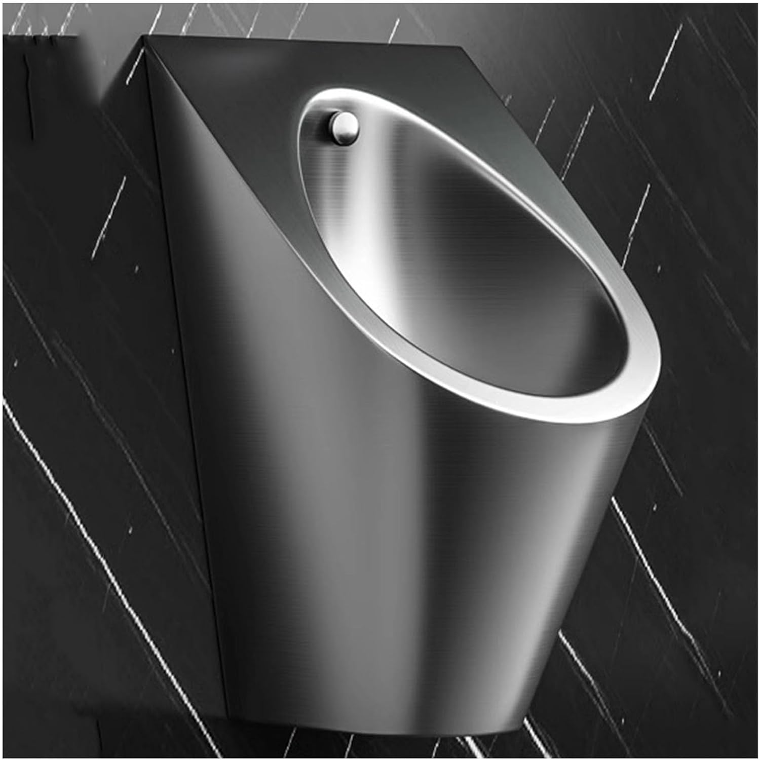 304 Stainless Steel High Efficiency Urinal with Top Spud and Sensor - Household/Commercial Men's Urinal for Bathroom Toilet, Male Sanitary Ware Pub