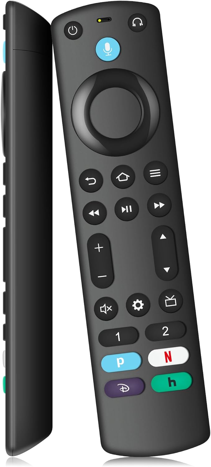 Voice Remote Control Replacement for Insignia/Toshiba/Pioneer Smart TVs, Fit for Fire AMZ Smart TVs Cube, TV Stick, TV Stick Lite,TV Stick 4K and TV Stick 4K Max