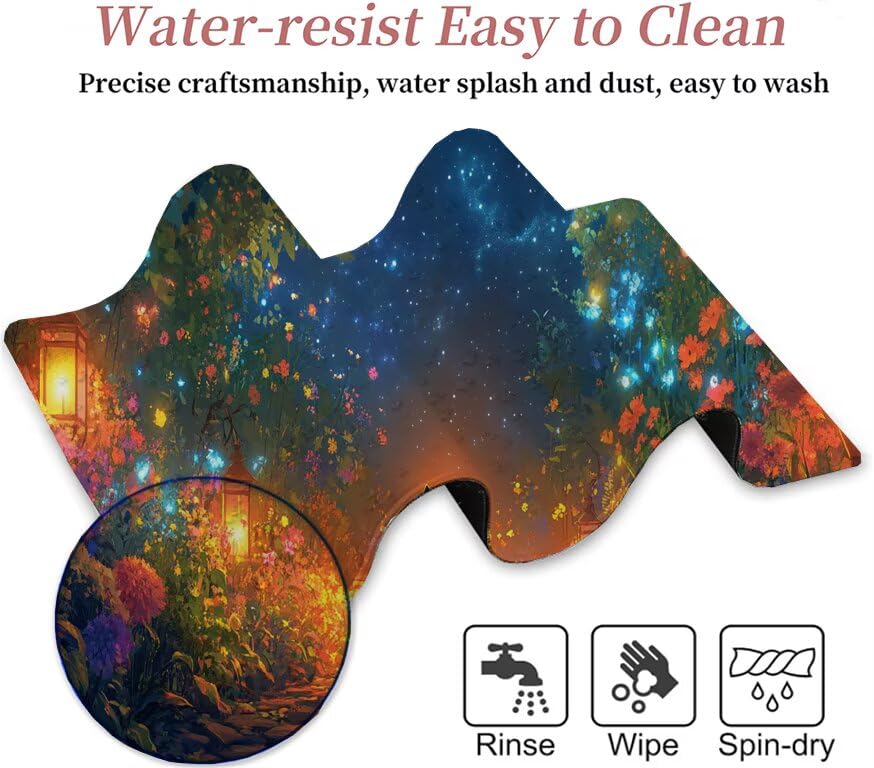 Tapis de souris coloré grand format imperméable lavable mouse pad gamer PC - 7