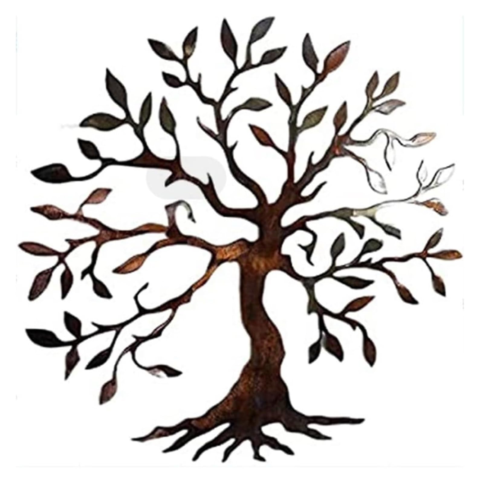 GDHKDDFL Stylish wall decorations, Multicolor Metal Wall Decor Hangings Home Decoration Tree Sign(Grün,30 * 30cm)