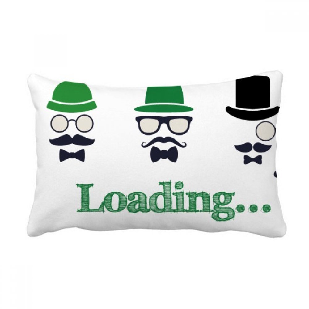 Chapeau vert oreiller lombaire coussin de canapé multicolore 16x24