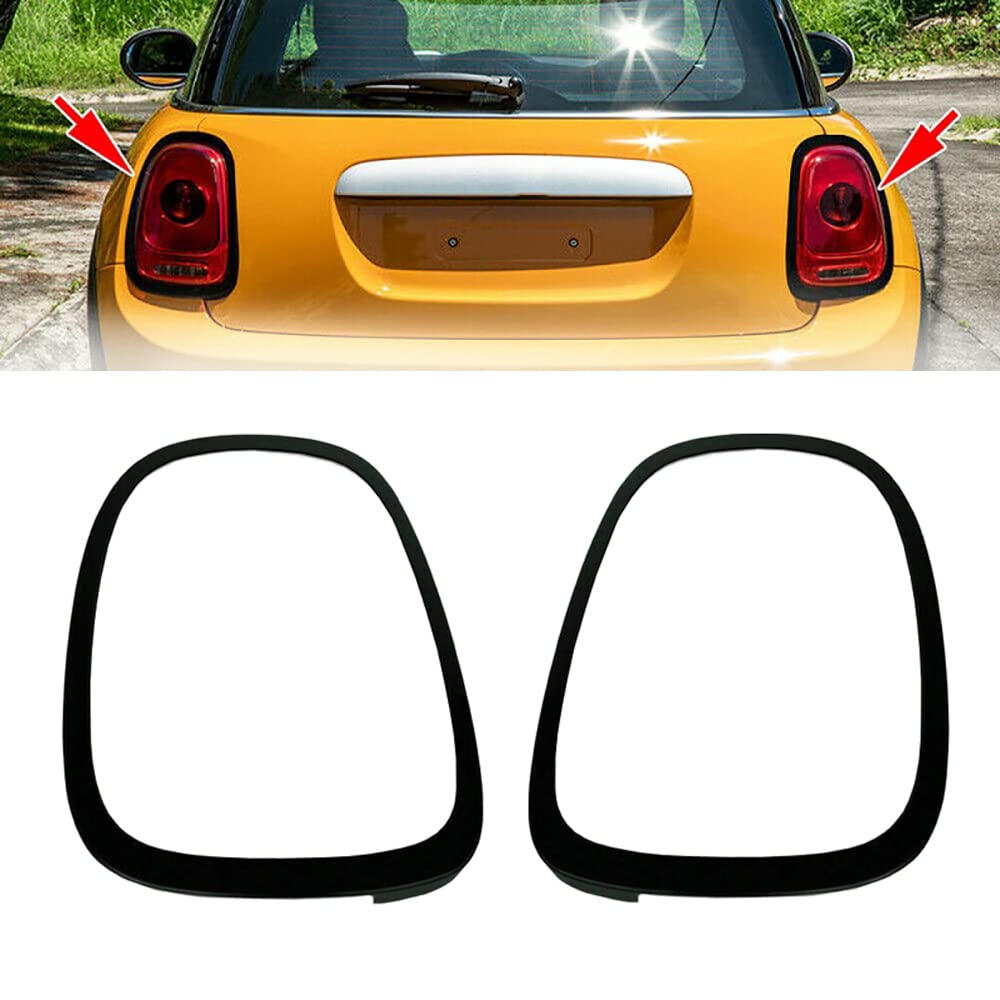 Riloer Coperture Fanali Posteriori, Coppia Di Fanale Posteriore Posteriore Surround Trim Compatibile con BMW Compatibile con Mini Cooper F55 F56 2014-2022, Sostituzione Della Luce Posteriore
