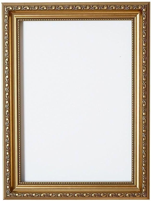 Gold – 20" x 16" Ready to hang Ornate Shabby Chic Picture/Photo/Poster frame with High Clarity Styrene Shatterproof Perspex Sheet & MDF backing board