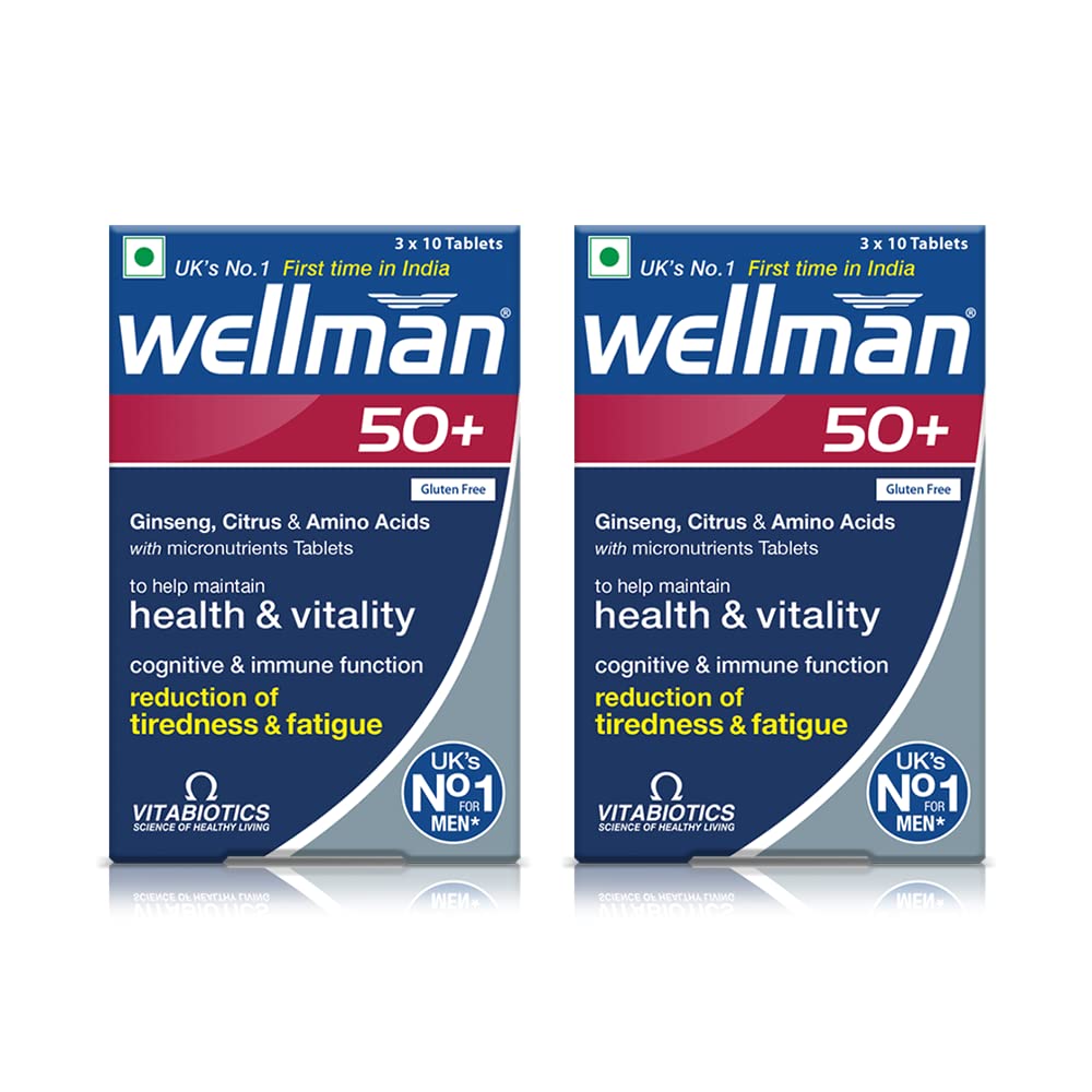wellman 50+ Premium Multivitamin Tablets With Vitamin C, LArginine