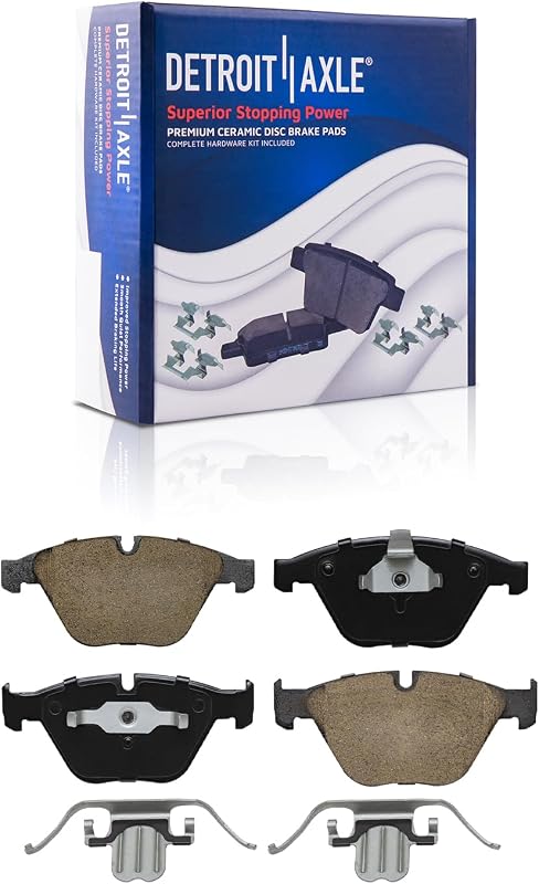 Pastilhas de freio dianteiras cerâmicas Detroit Axle para BMW 328i e X1 – Kit com 2 unidades