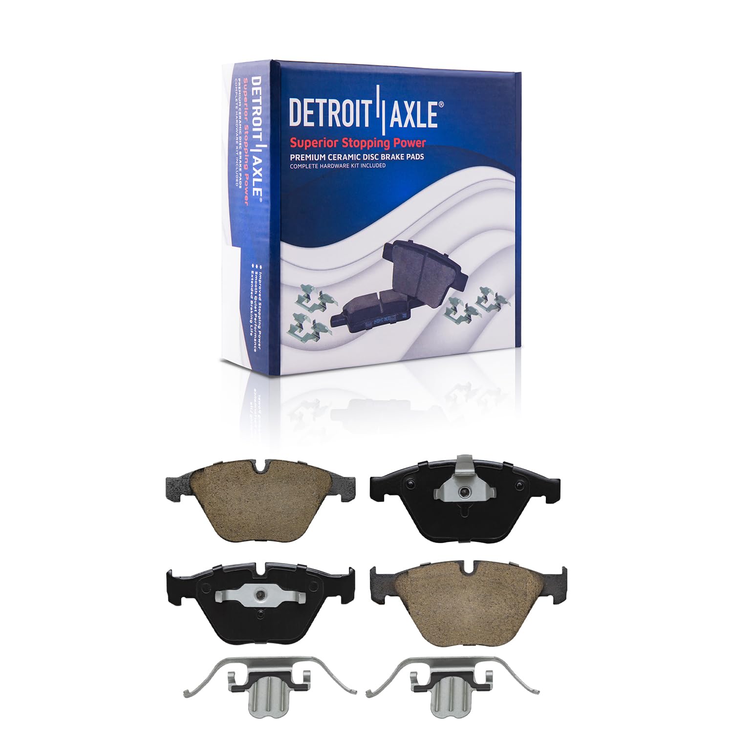 Detroit Axle - Front Brake Pads for 2008-2013 BMW 328i 2009-2013