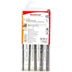 Porcelanico Pared fischer - Juego de brocas de Carburo largas pared D-SDX 5-12mm (5 unidades)
