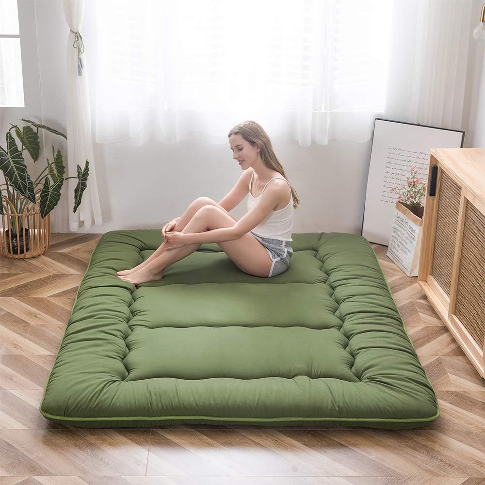 MAXYOYO Japanese Floor Mattress 4" Thick Full Size Foldable Futon Mattress