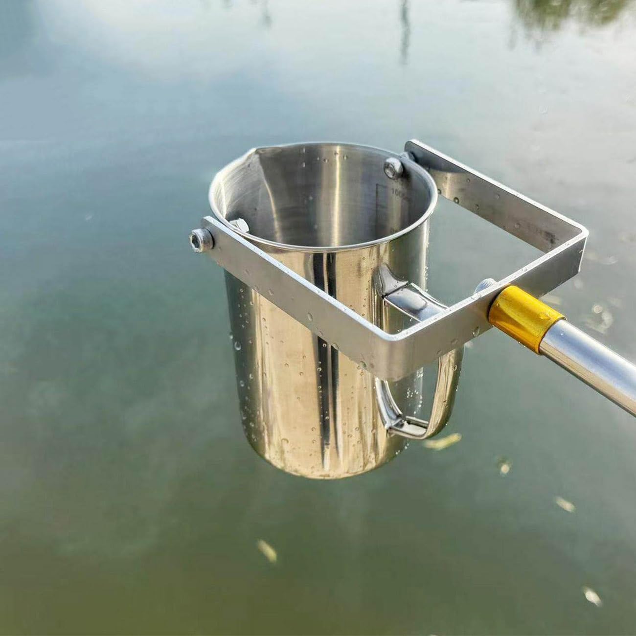 Dispositivo de Muestreo de Calidad Del Agua, Poste de Muestreo, Varilla Telescópica, Muestreador de Calidad Del Agua 500/1000ml(S1000ML,142-600cm/4.7-20ft)
