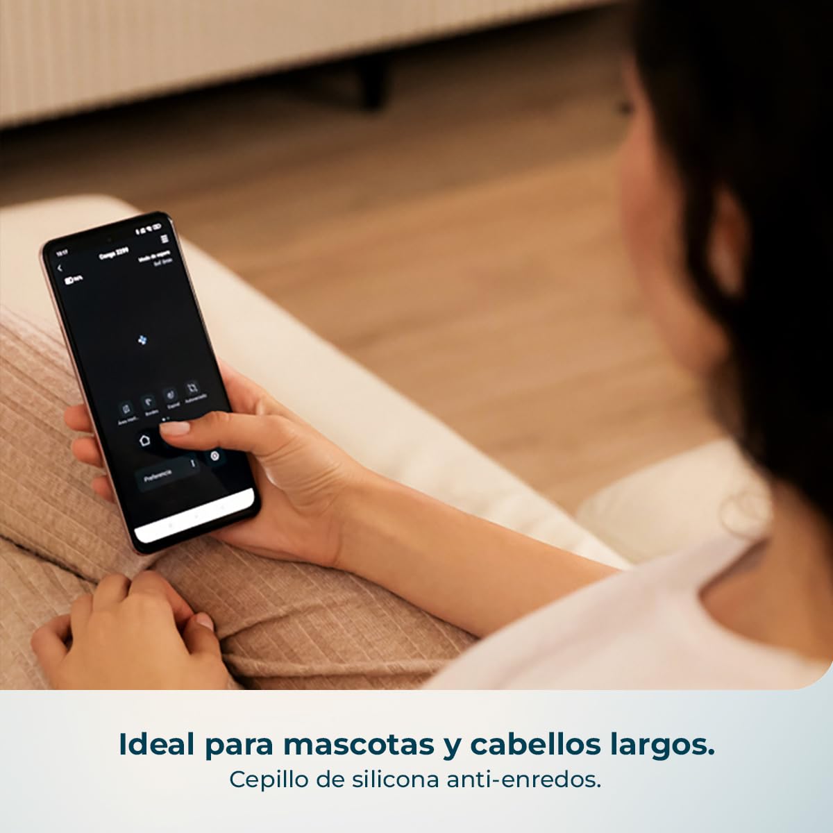Cecotec Robot Aspirador con Navegación Giroscópica y App Conga M10 X-Treme. 2000Pa, Barre, Aspira, Friega y Pasa la Mopa, Autonomía 120mins, Sensores Anticaídas y 2 Cepillos Laterales — view 8