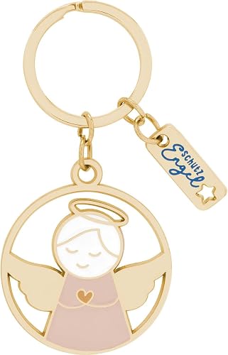 GRUSS & CO Your guardian angel key ring, figural pendant with key ring, zinc all