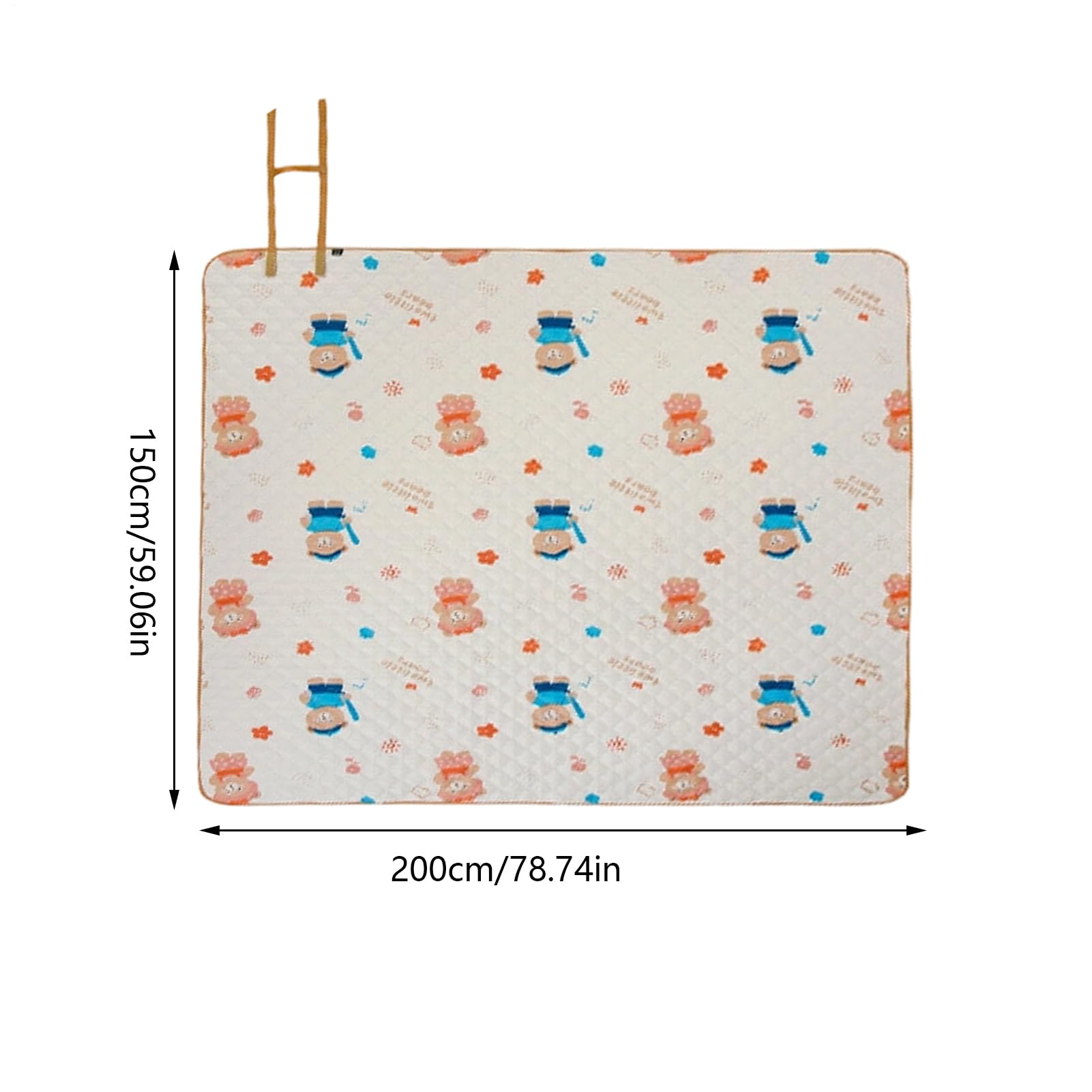Couverture de Pique-Nique Imperméable Tapis Pliant 200 Cm Sur 152 Cm