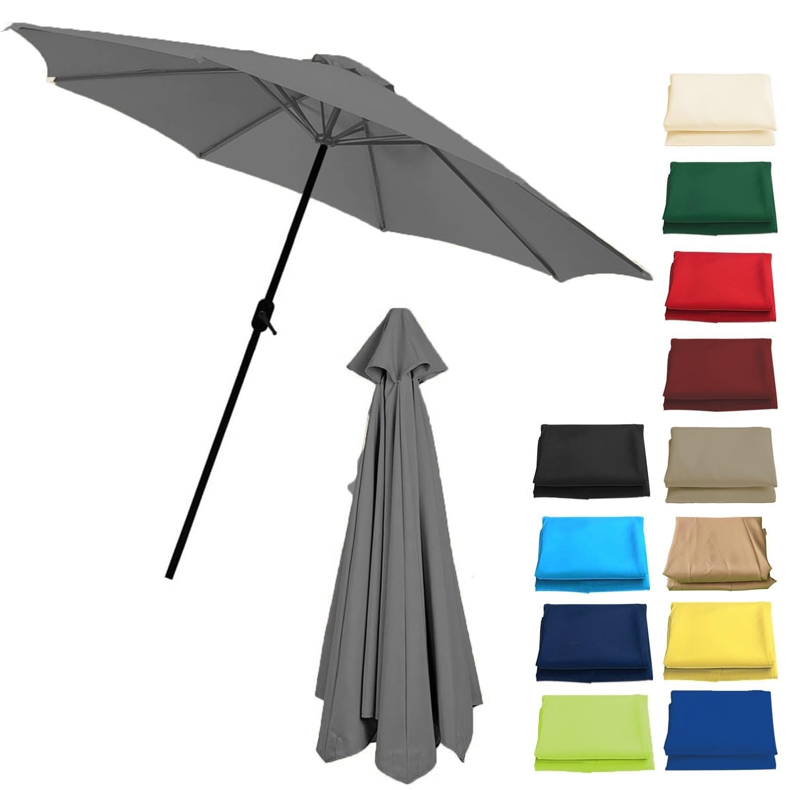 Parasol vervangende baldakijn afdekking 16 m / 9 ft/30 voet vervangende