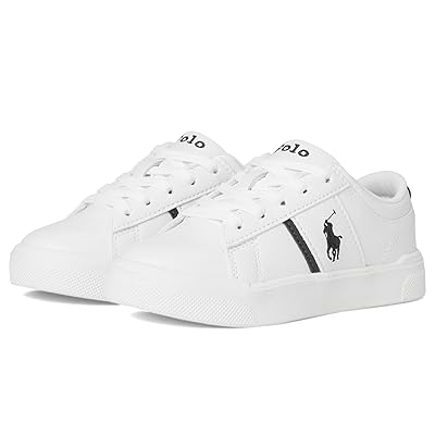 Polo Ralph Lauren Kids Frazier (Little Kid) Girls Shoes White/Navy