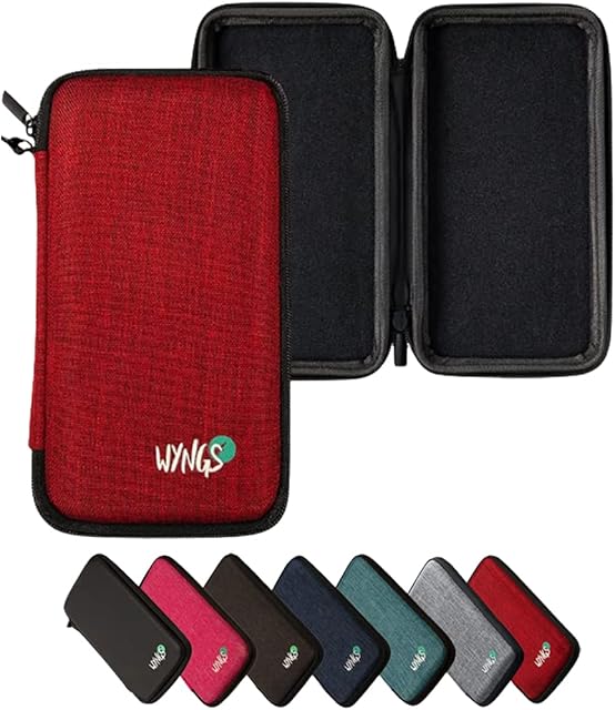 WYNGS Protective Case Red Compatible with Casio Graph 25+E/Casio Graph 25+EII Graphing Calculator