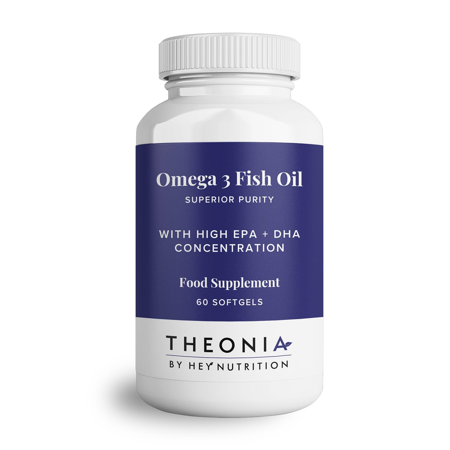 – Theonia Pure Omega-3 Fish Oil 2000mg with Vitamin E - High EPA + DHA Concentration - Maintains Heart, Joint, Brain & Immunity Support - UK Manufactured - Non-GMO - 60 Softgels