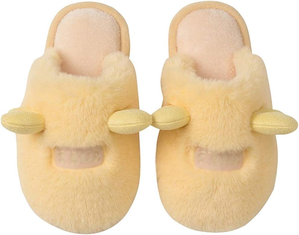 SHYPYG 子供綿スリッパ男の子幼児女の子かわいい豪華なホームシューズキッズスリッパ冬屋内スライド暖かいコットンシューズ (Col