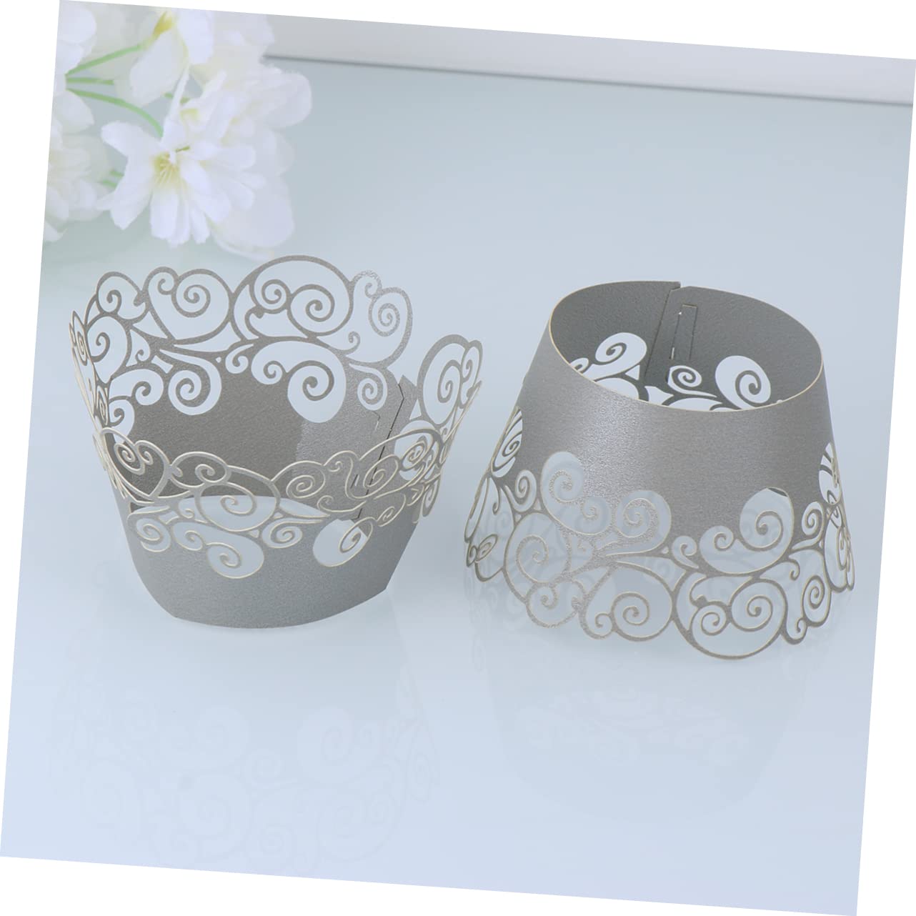 PRETYZOOM 180piezas Envoltorios De Pastel De Diseño De Huecos Resistencia Altas Temperaturas Perfectos Para Decoración De Tartas Cumpleaños y Bodas